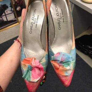 Charles Jordan Watercolor Paris Heels
